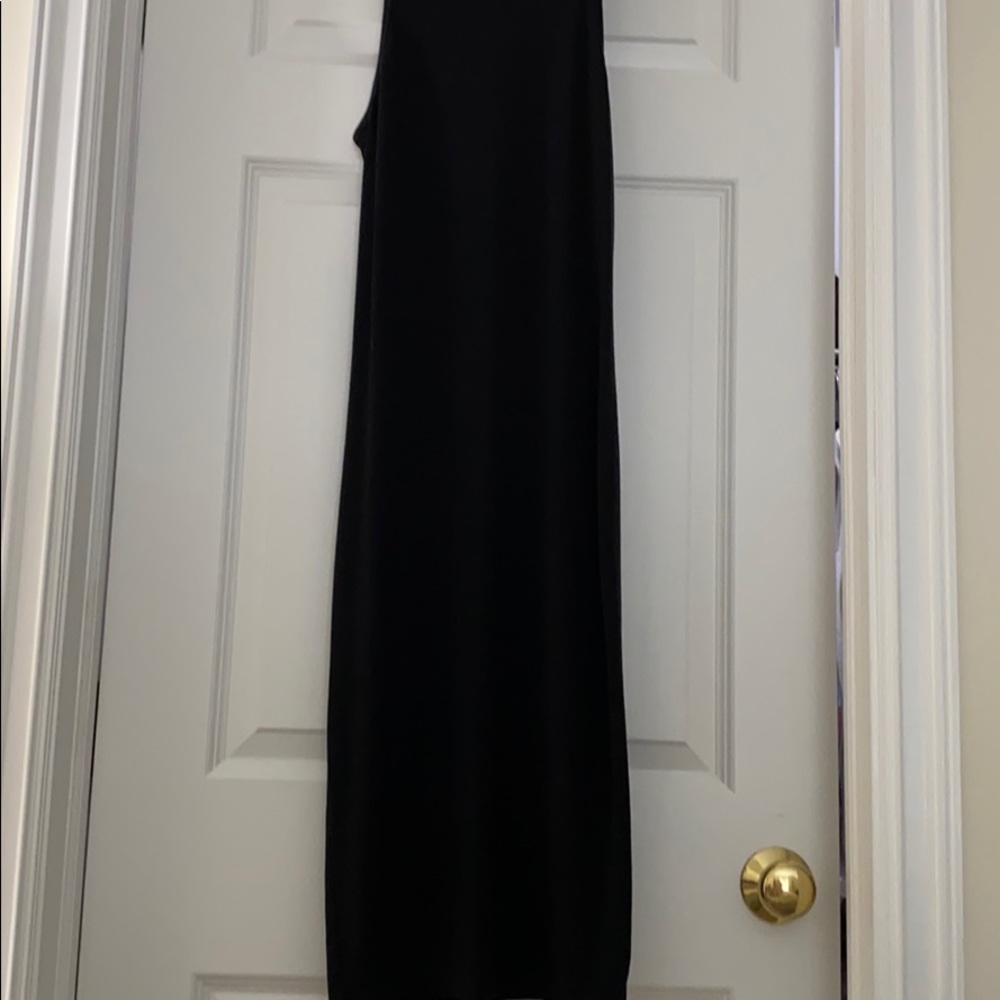 Black Razorback midi dress